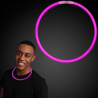 22" Pink Glow Necklace - BLANK