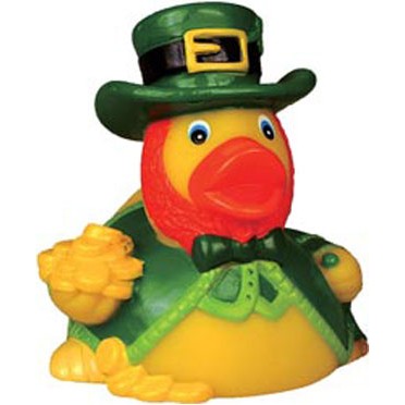 Rubber Lucky Leprechaun Duck© Toy